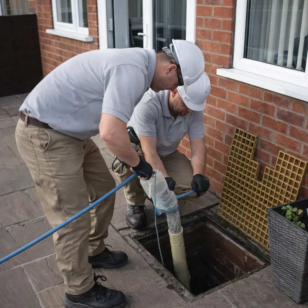 Blocked drain repair service in Marlow